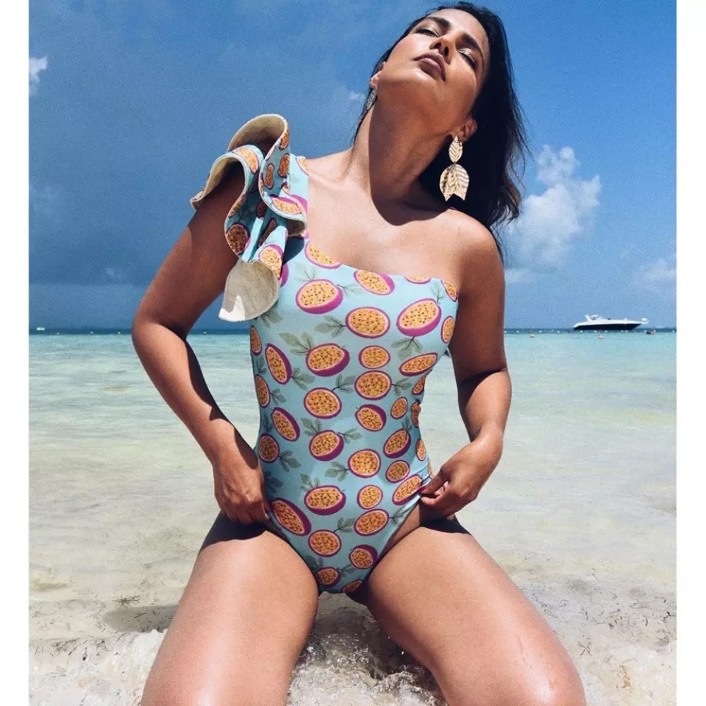 Passion Fruit print swimsuit